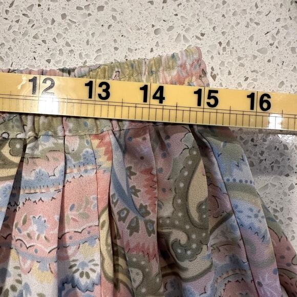 Vintage Alfred Dunner Pastel Paisley Midi Skirt Sz 14 Cottagecore, Y2K Coquette - Picture 6 of 7